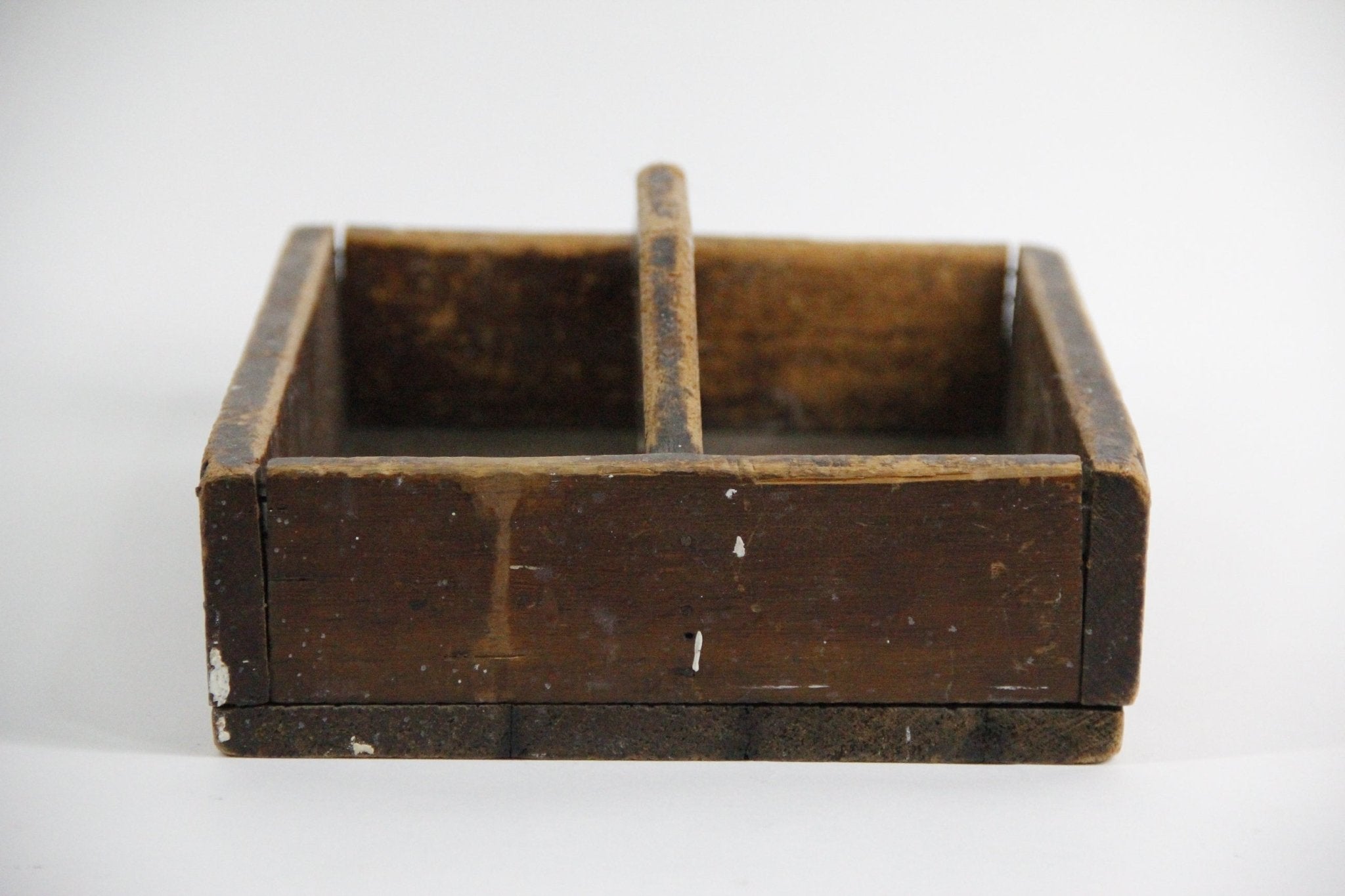 Antique Wooden Tool Caddy | Tote - Debra Hall Lifestyle