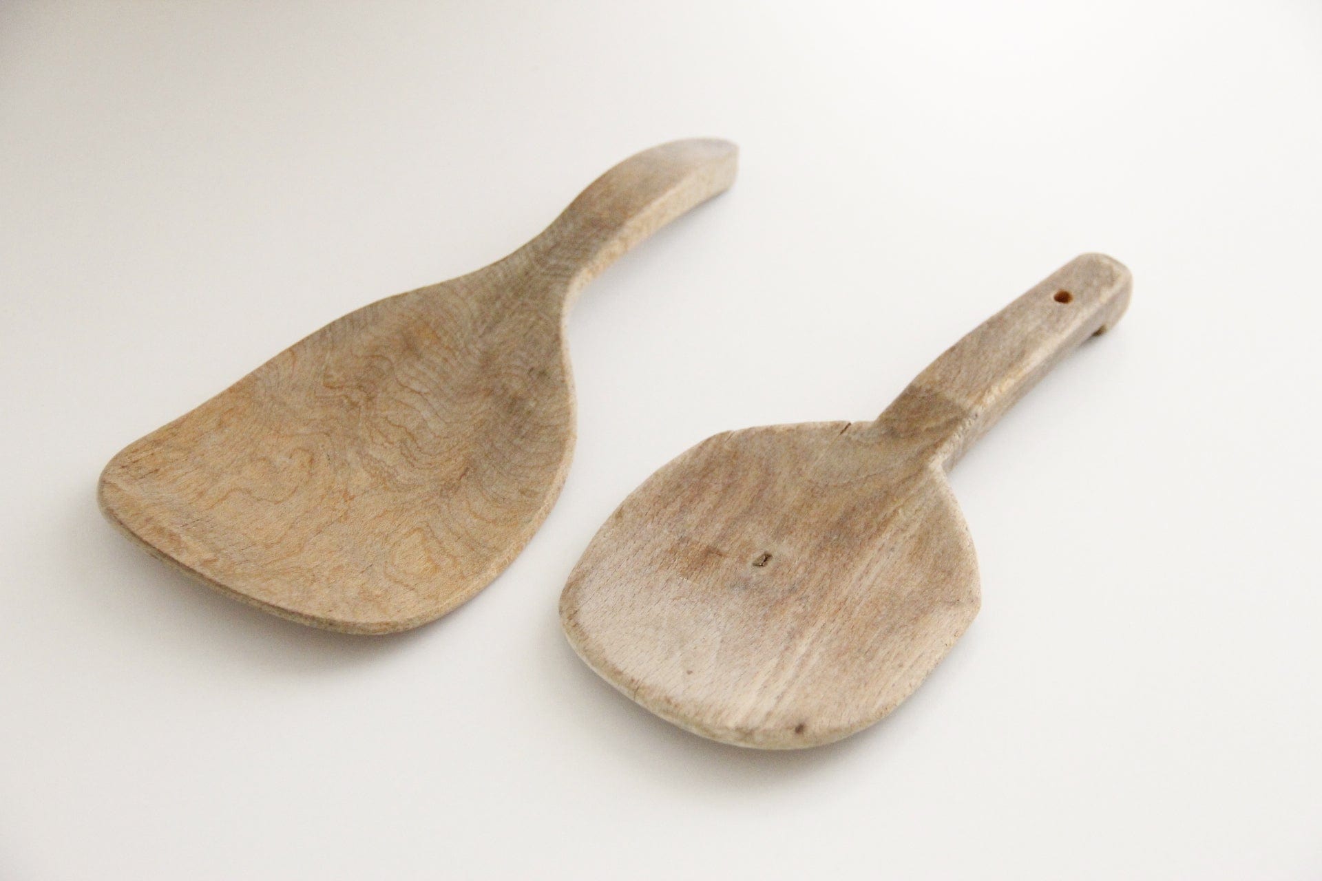 Assorted Primitive Wooden Butter Paddle | Hand Caved - Debra Hall Lifestyle