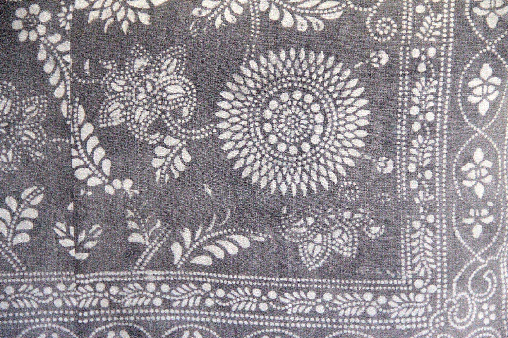 Charcoal Grey Batik Pillow Cover - Debra Hall Lifestyle