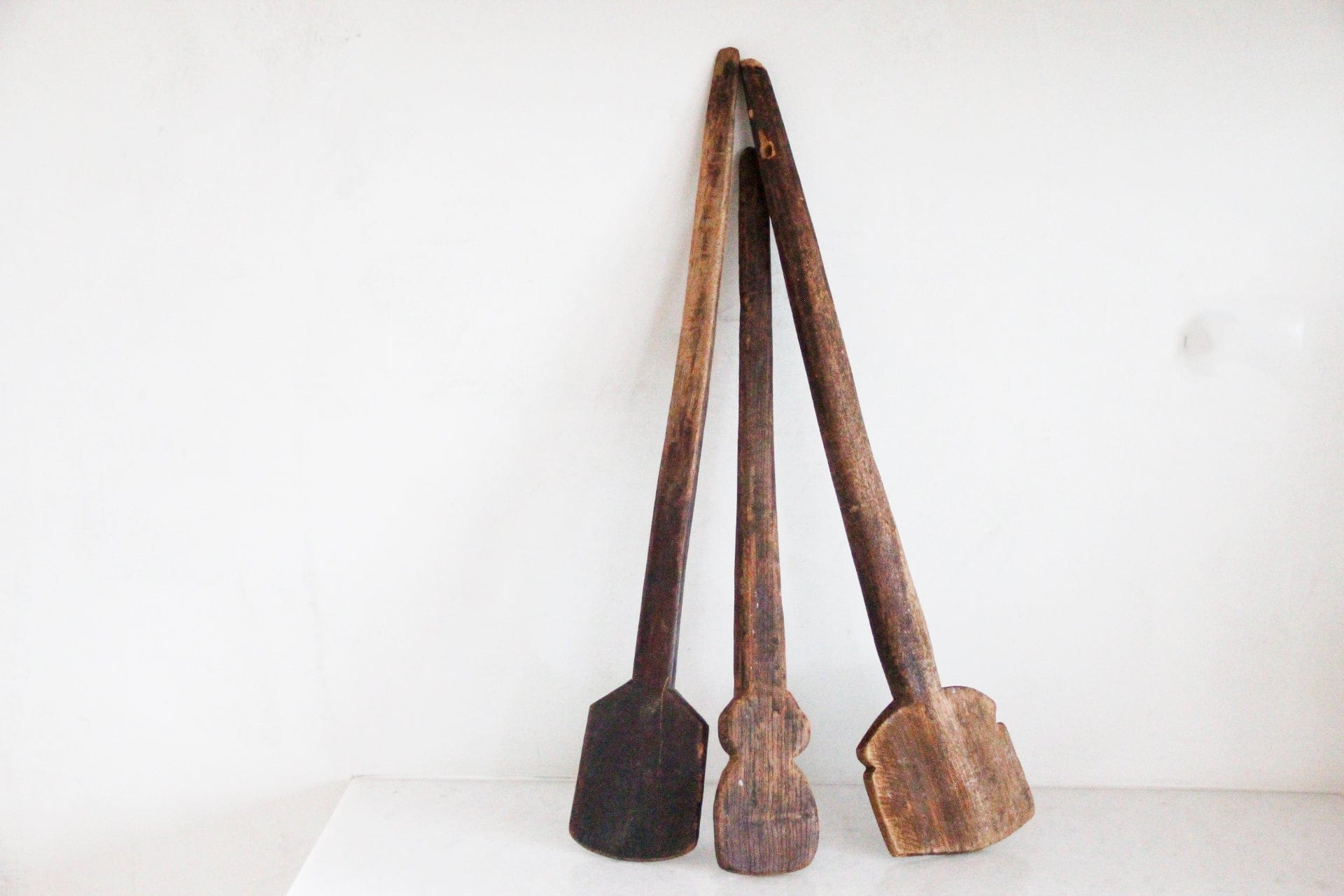 Found XL Wood Kitchen Spoon | Antique Paddle - Debra Hall Lifestyle