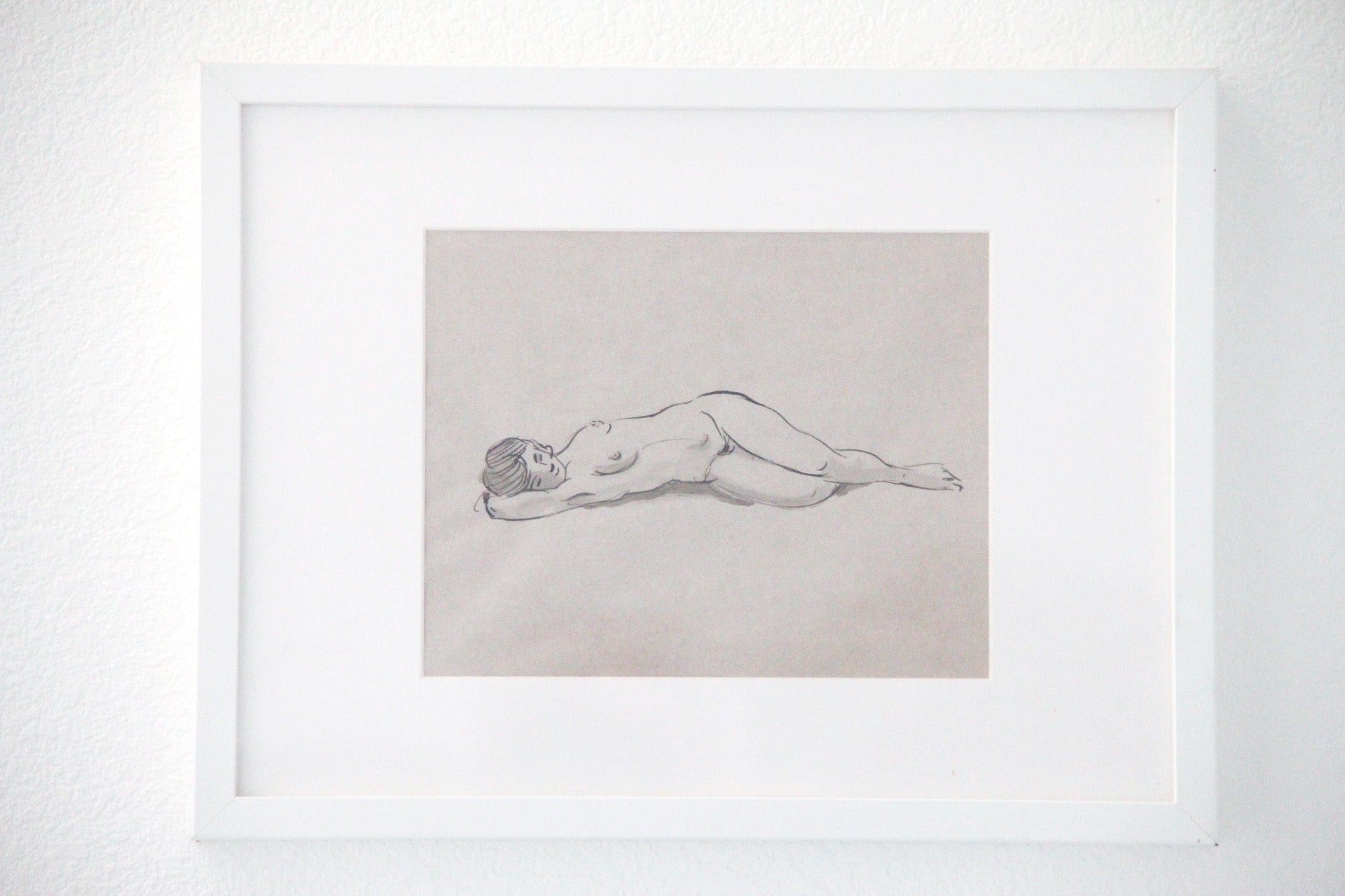 Original Figure Study Framed | Pen and Ink Wall Art - Debra Hall Lifestyle