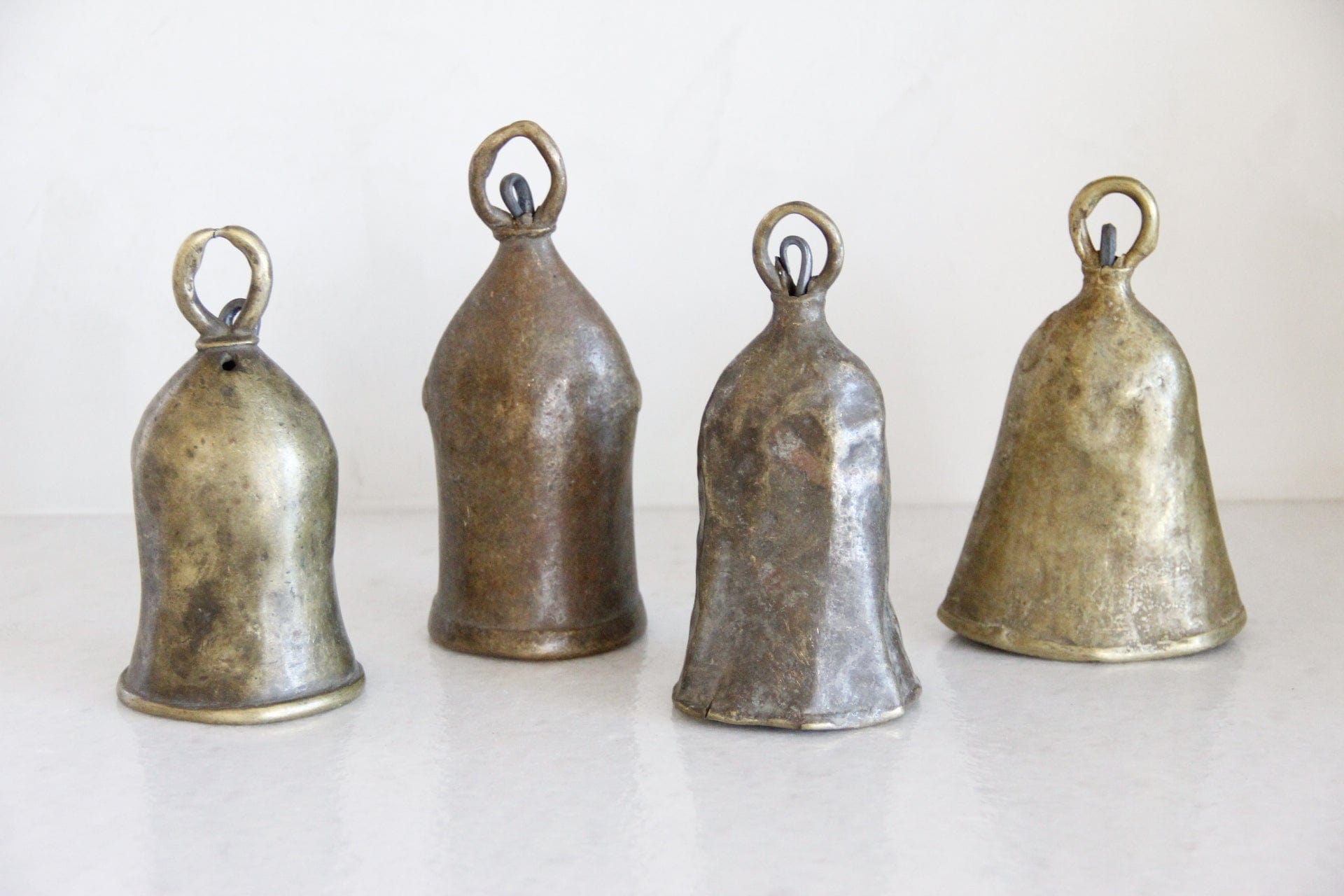 Vintage Brass Nigerian Cow Bell | Solid Brass Bell Medium - Debra Hall Lifestyle