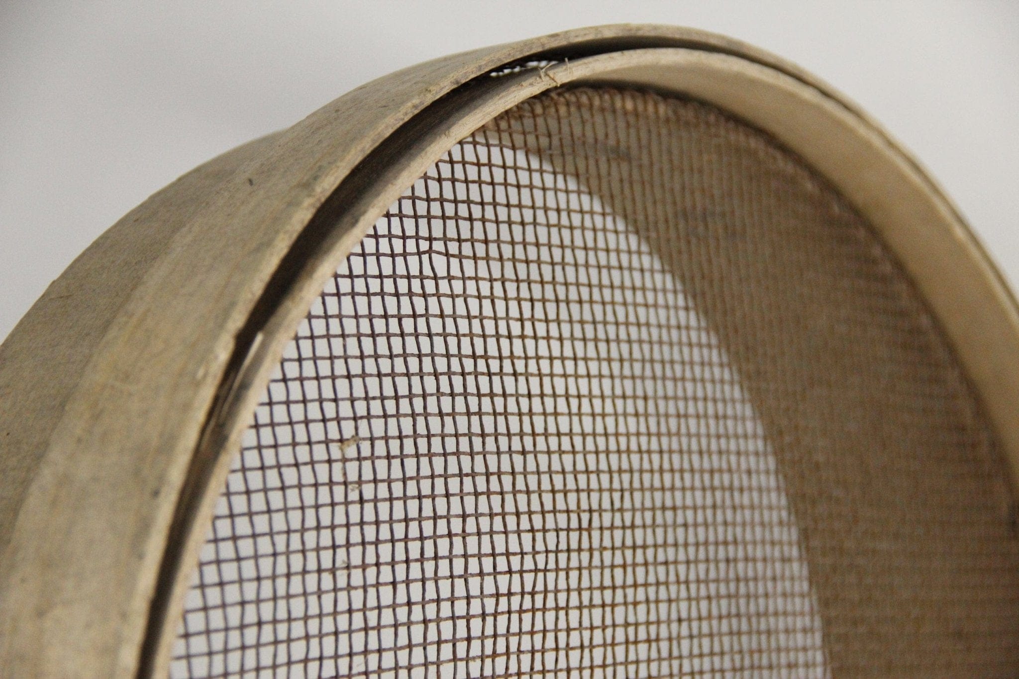 Vintage French Bentwood Sieve| Wire Flour Sifter - Debra Hall Lifestyle