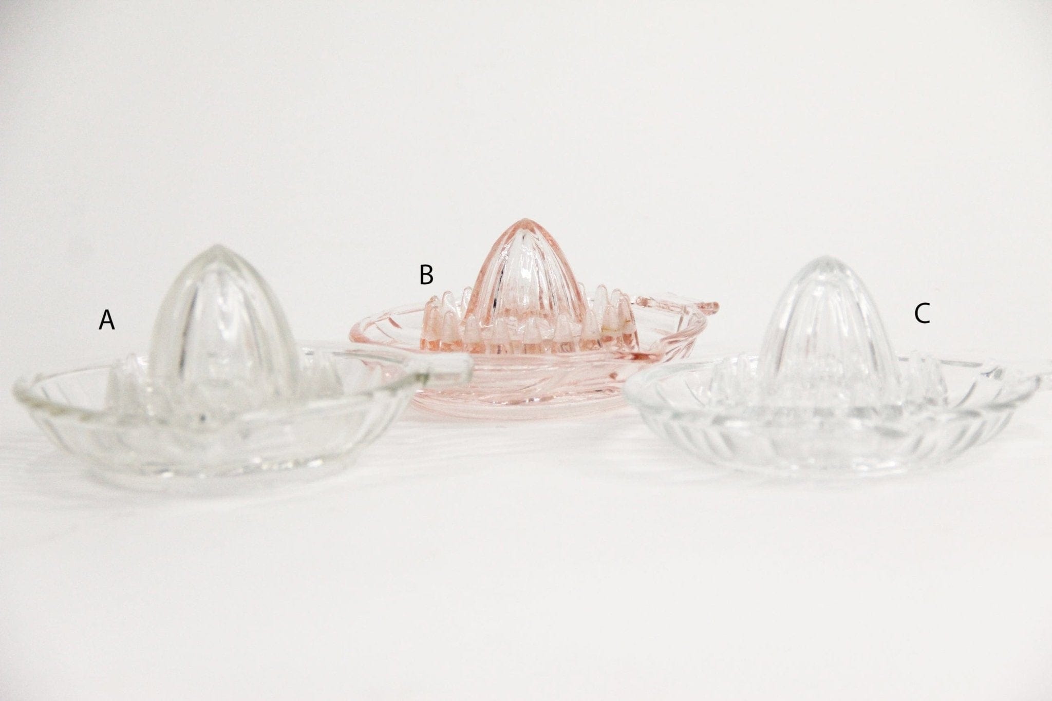 Vintage French Glass Citrus Juicer Reamer | Assorted | One - Debra Hall Lifestyle