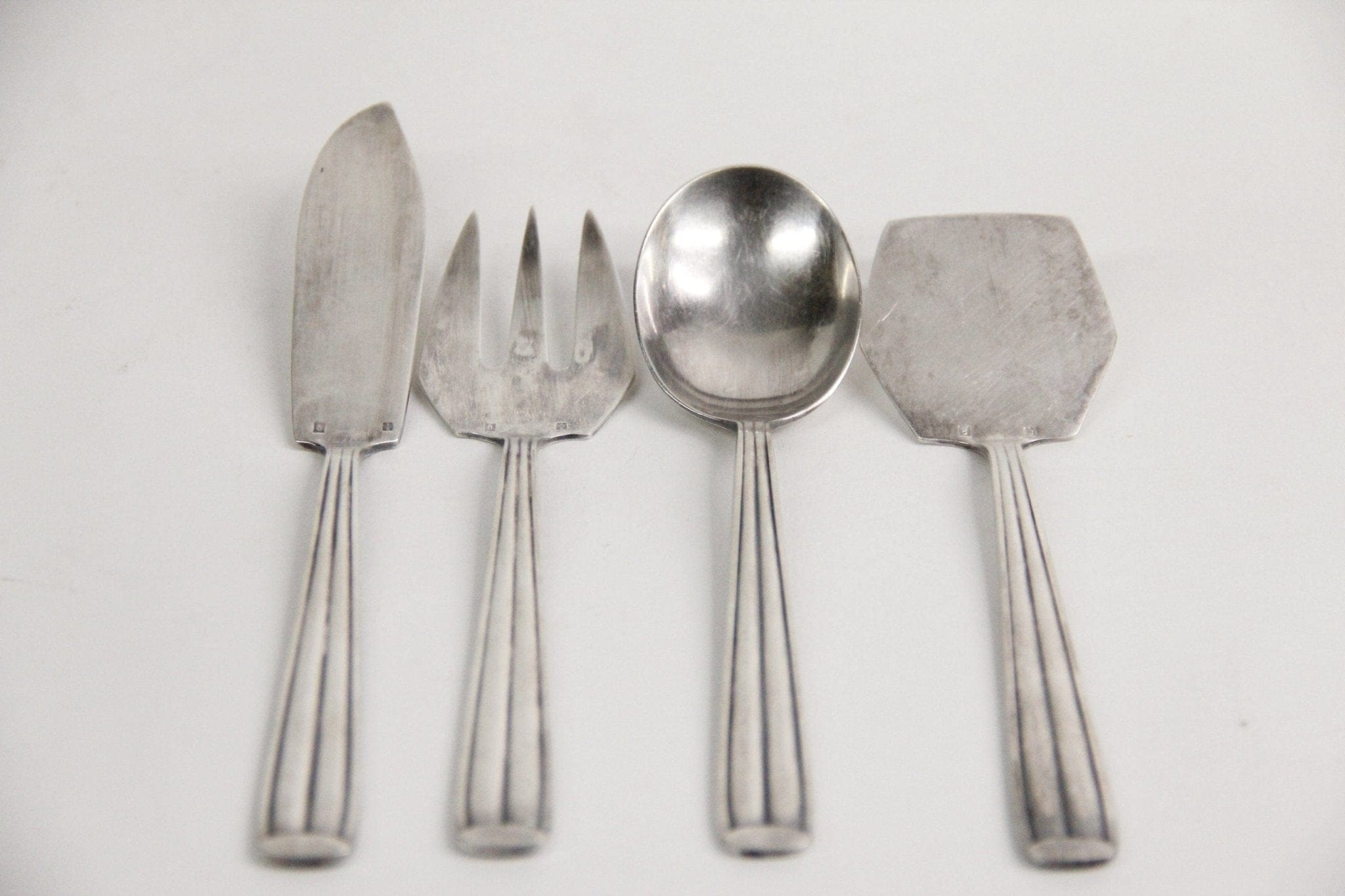 Vintage French Silver Flatware | Hors D'oeuvres Set - Debra Hall Lifestyle