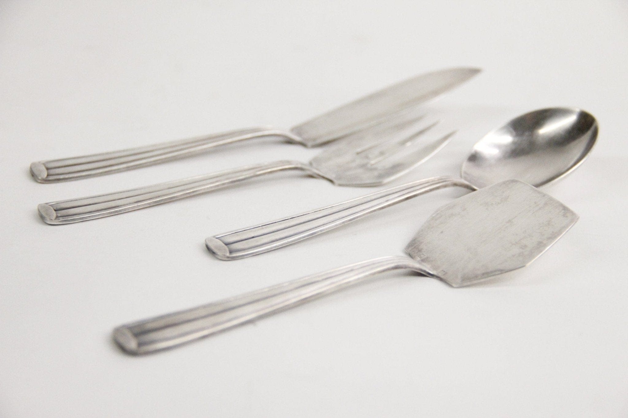 Vintage French Silver Flatware | Hors D'oeuvres Set - Debra Hall Lifestyle