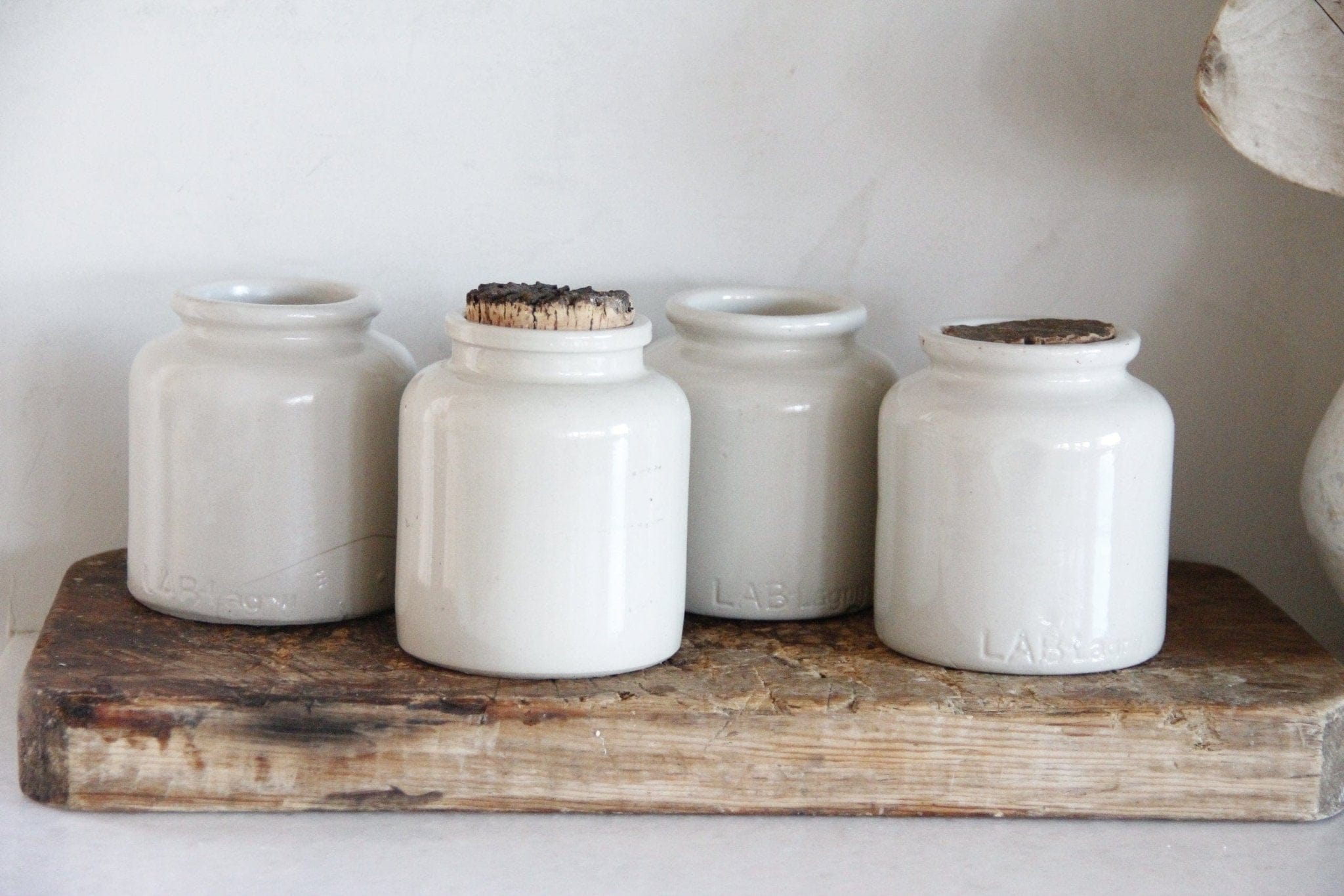 Vintage French Stoneware Mustard Jar | Crock - Debra Hall Lifestyle
