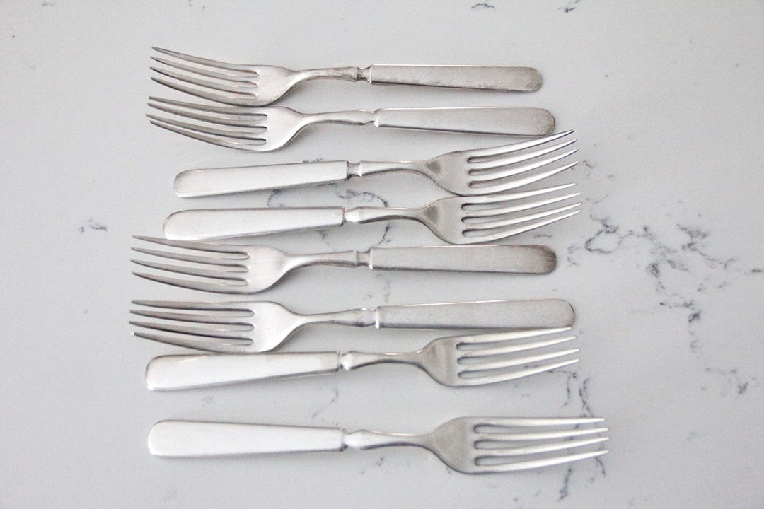 Vintage Silver Plate Forks | Flatware 8 Pcs. - Debra Hall Lifestyle